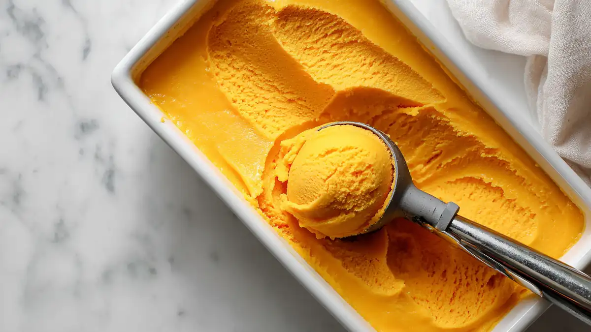 The Best Peach Sorbet Without Ice Cream Maker