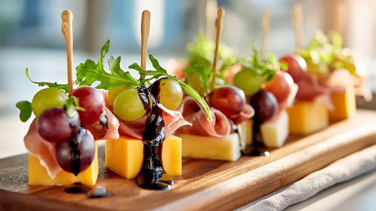 Cheese and Grape Skewers: A Stylish and Nutritious Appetizer