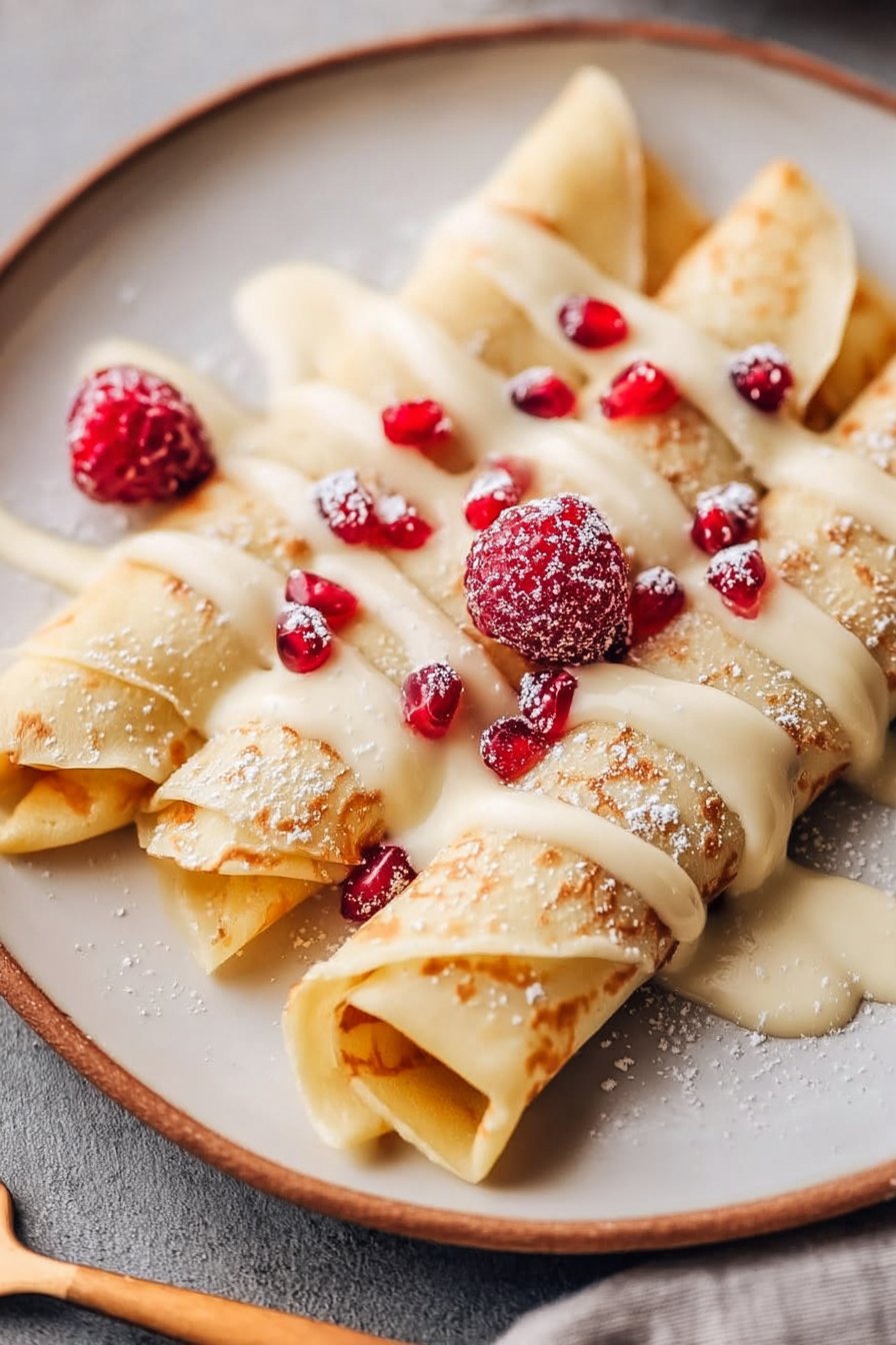 Eggnog Crepes