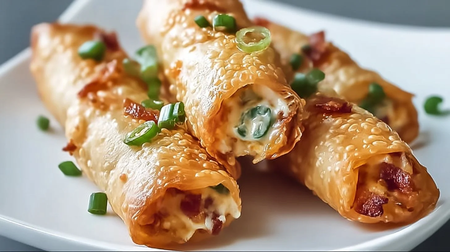 Bacon Jalapeño Popper Egg Rolls