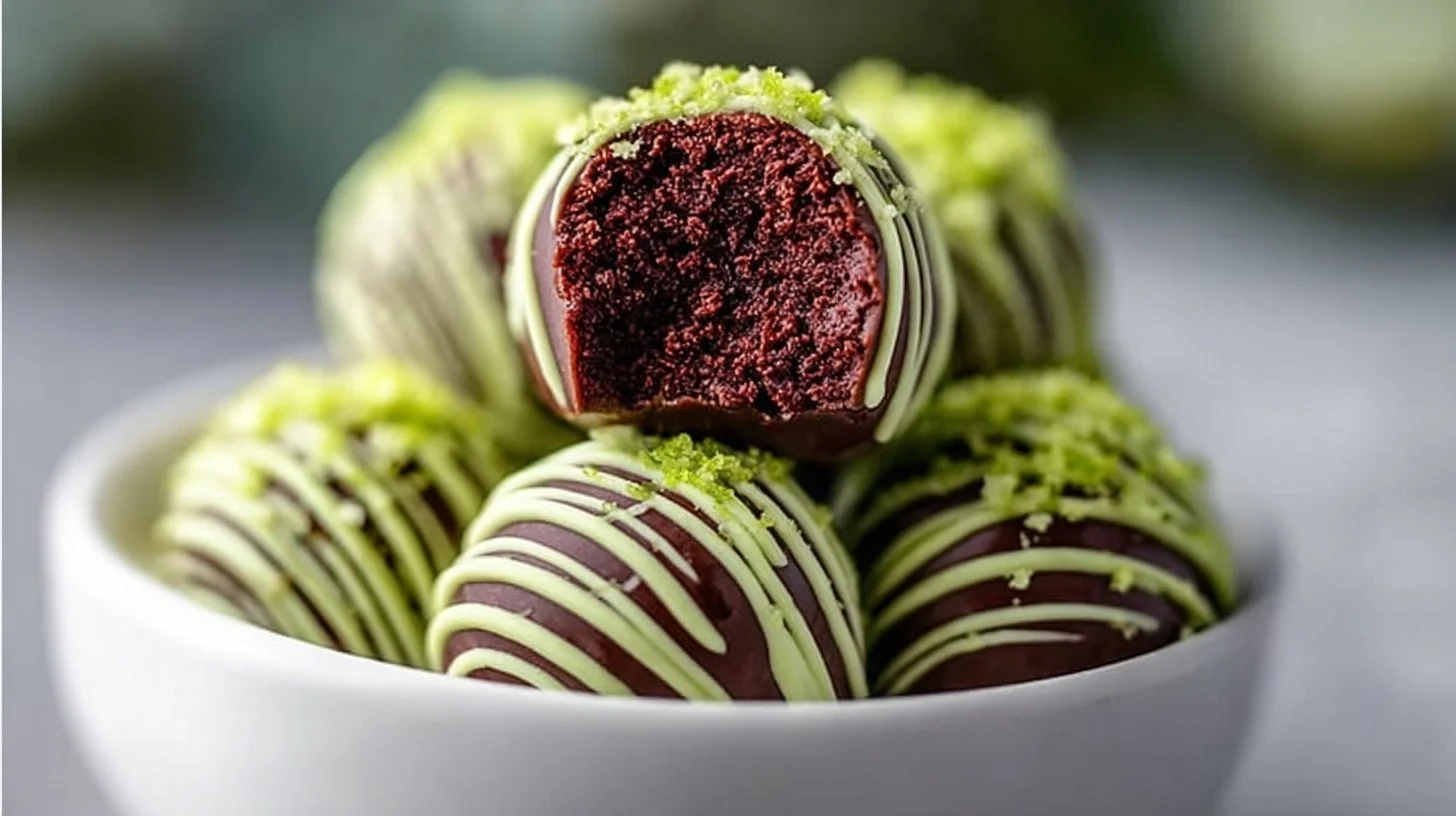 No-Bake Grinch Oreo Truffles