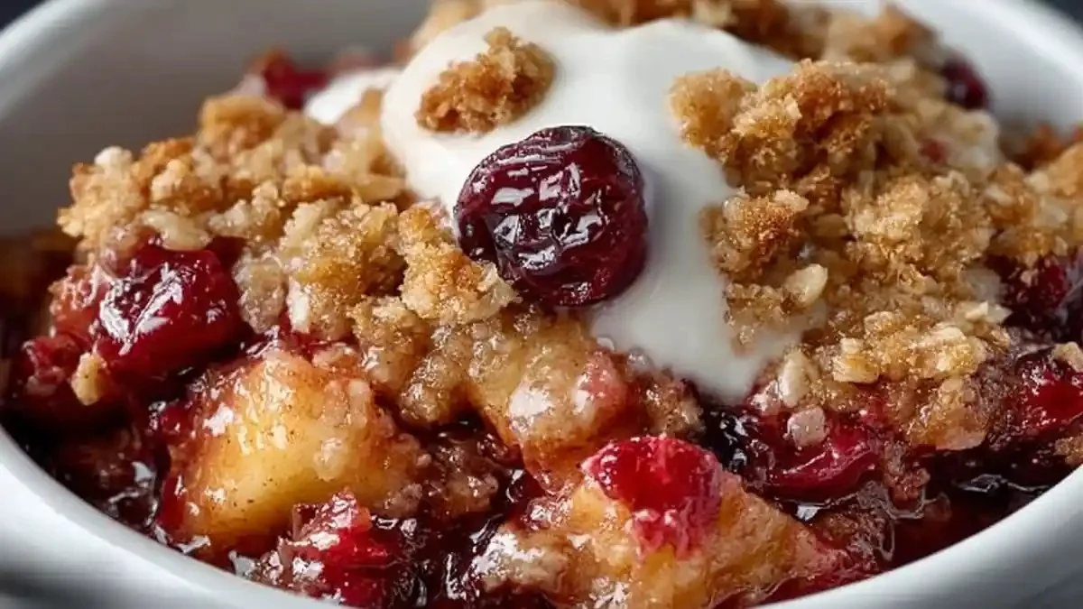 The best cranberry apple crisp
