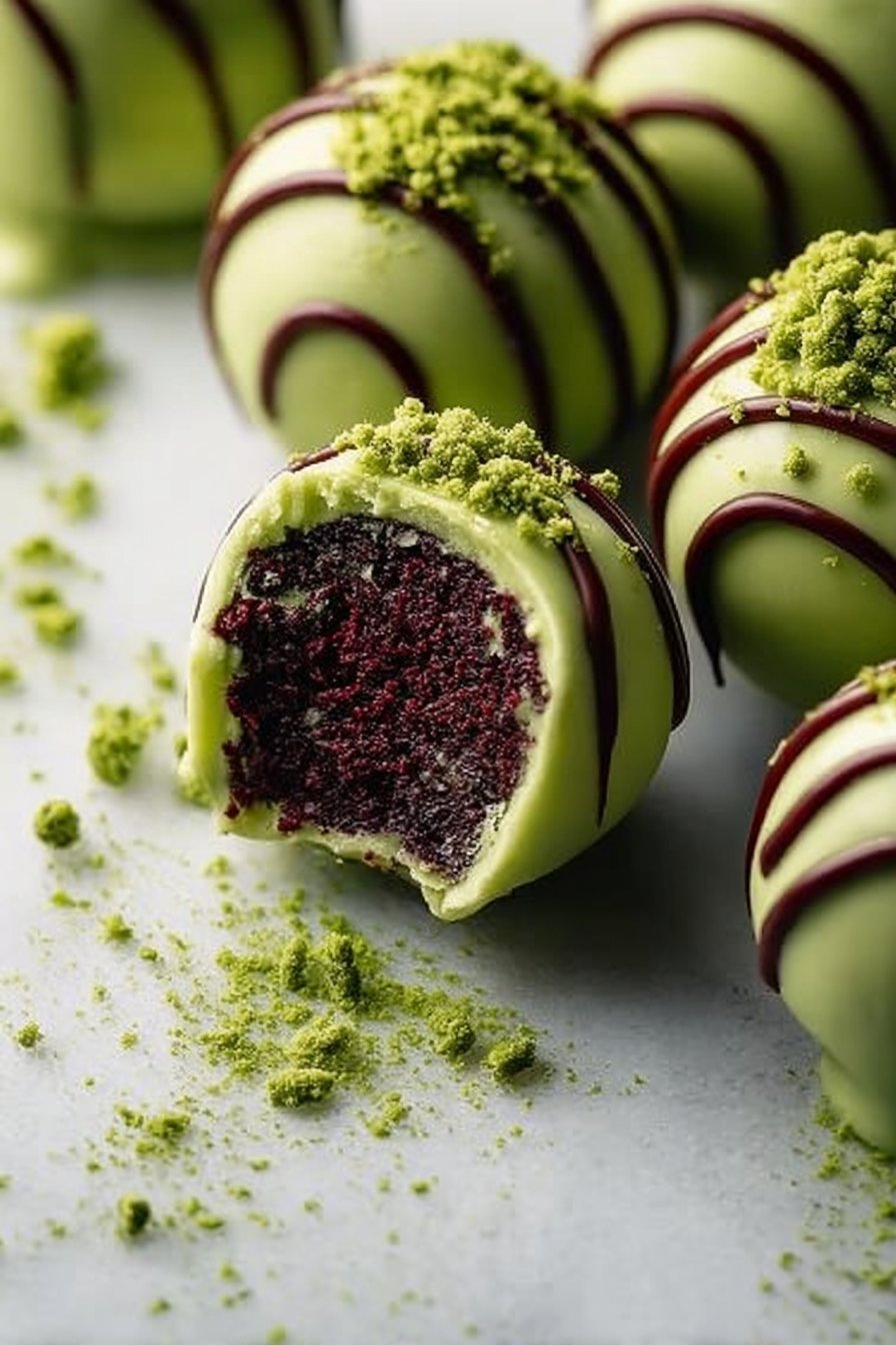 No-Bake Grinch Oreo Truffles