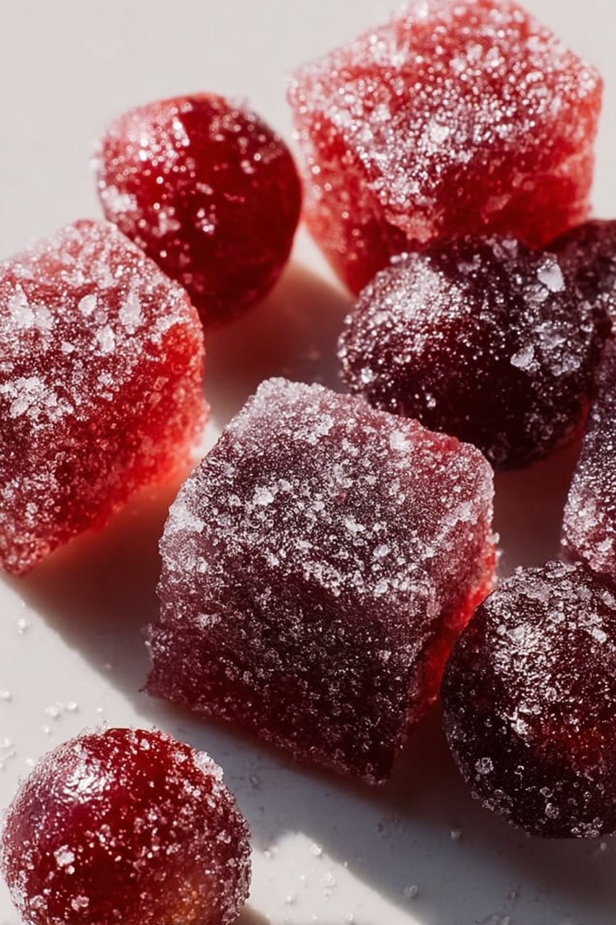 Candied Cranberry Sugar Snack