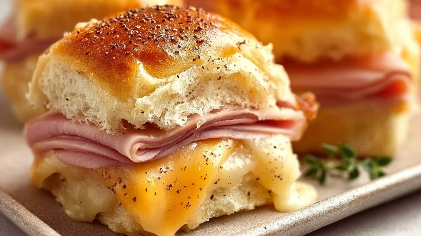 Baked Ham and Cheese Sliders