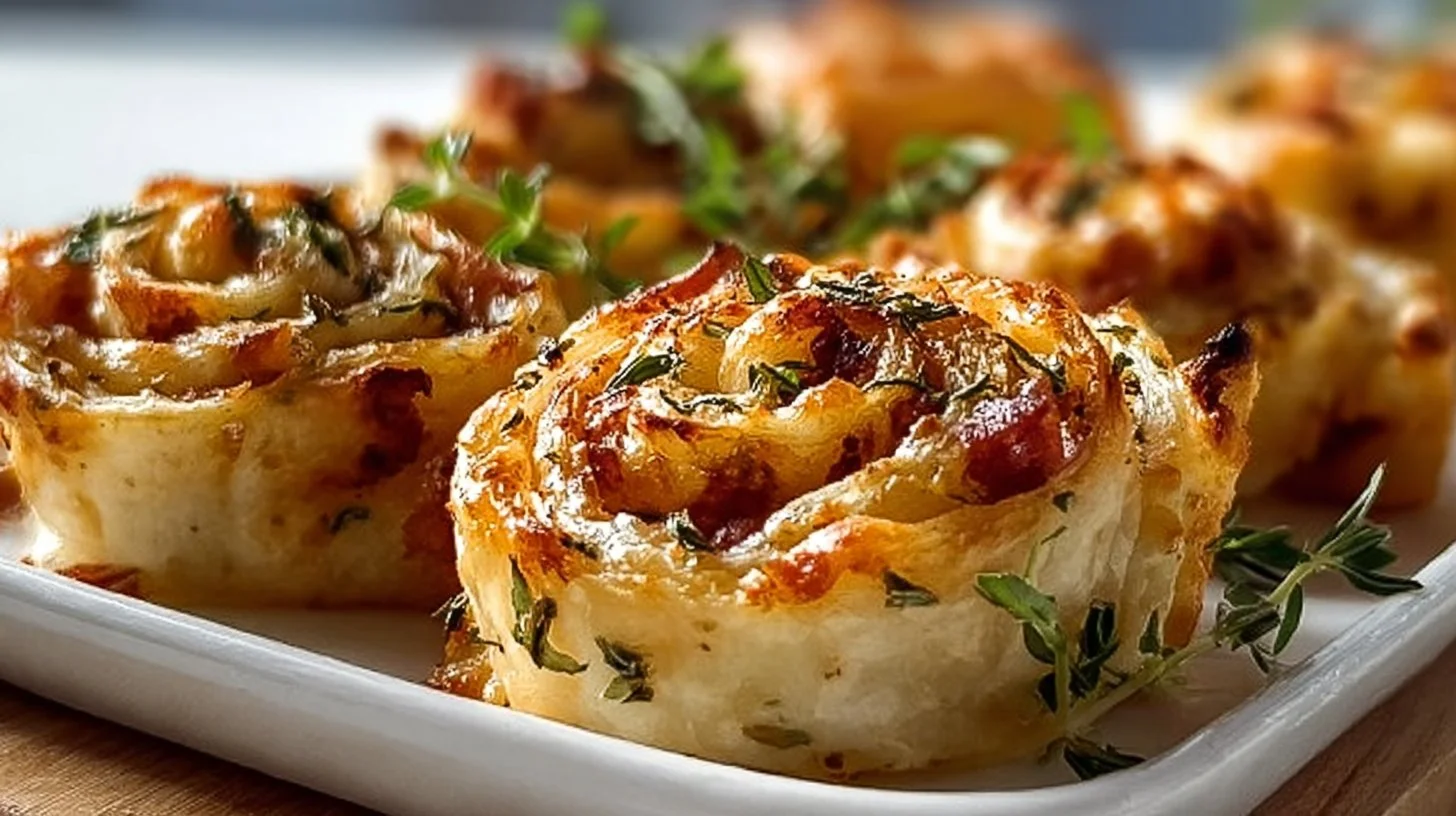 Delicious Crack Chicken Pinwheels served on a plate, perfect for appetizers.