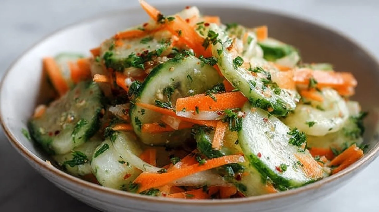 Crunchy Cucumber, Carrot, and Celery Salad