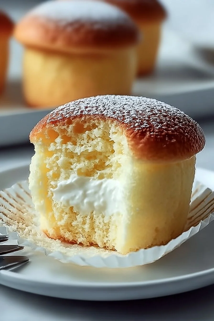 Fluffy Japanese Cotton Cheesecake Cupcakes to Wow Your Guests
