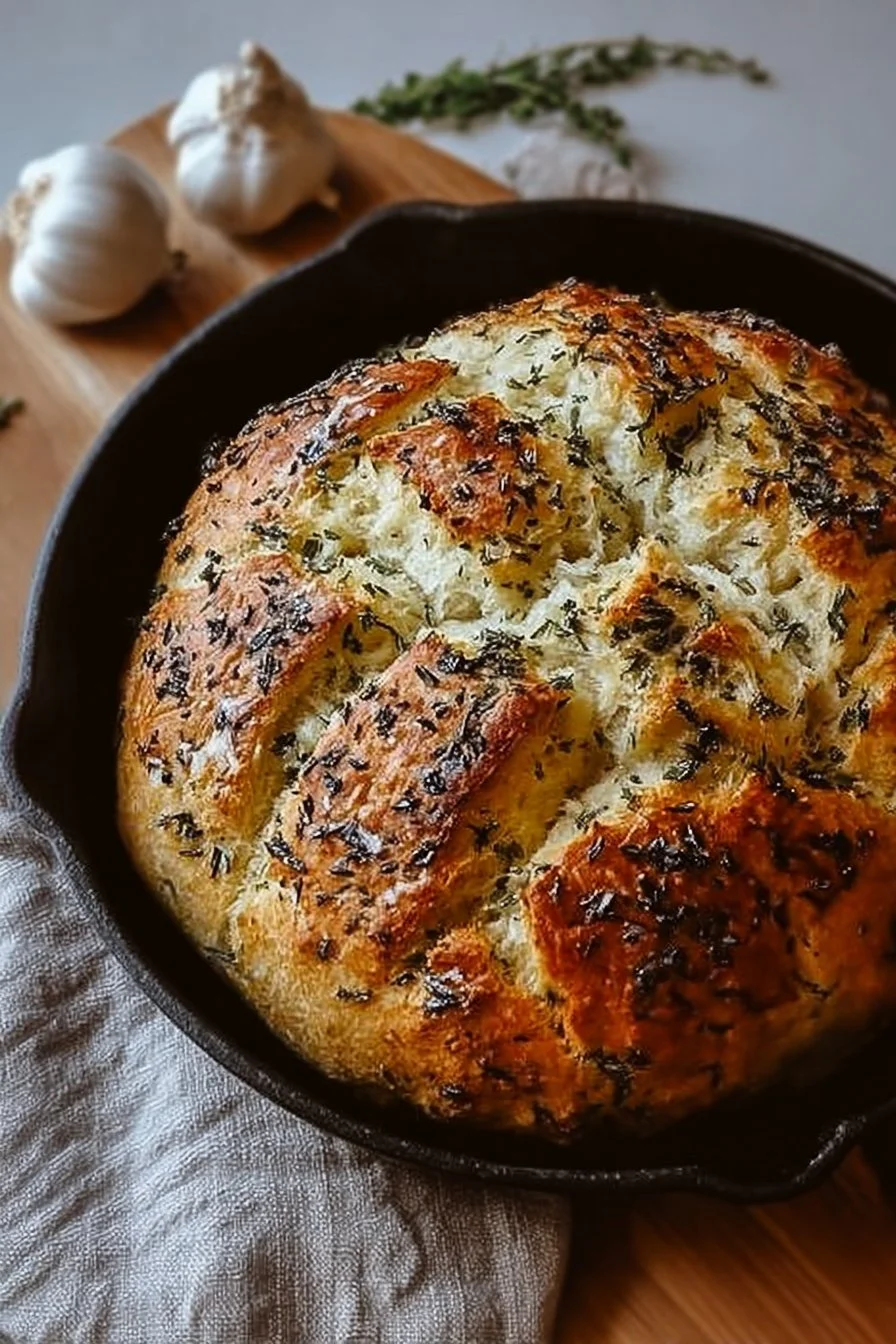 Garlic Herb Dutch Oven Bread Recipe You'll Love Today!
