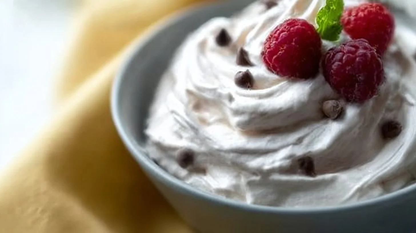 Delicious Greek yogurt fruit dip served with fresh fruits.