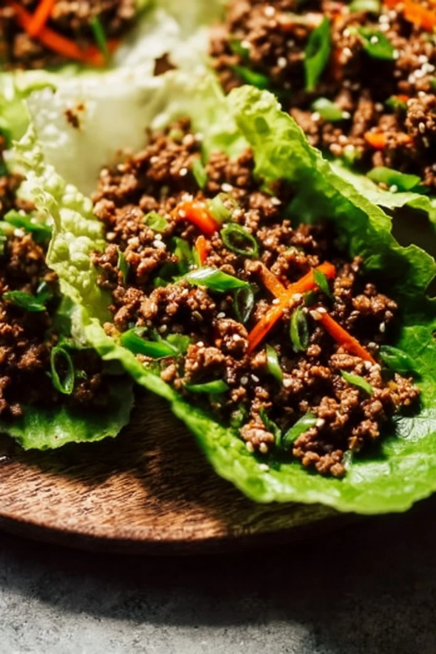 Ground Beef Lettuce Wraps