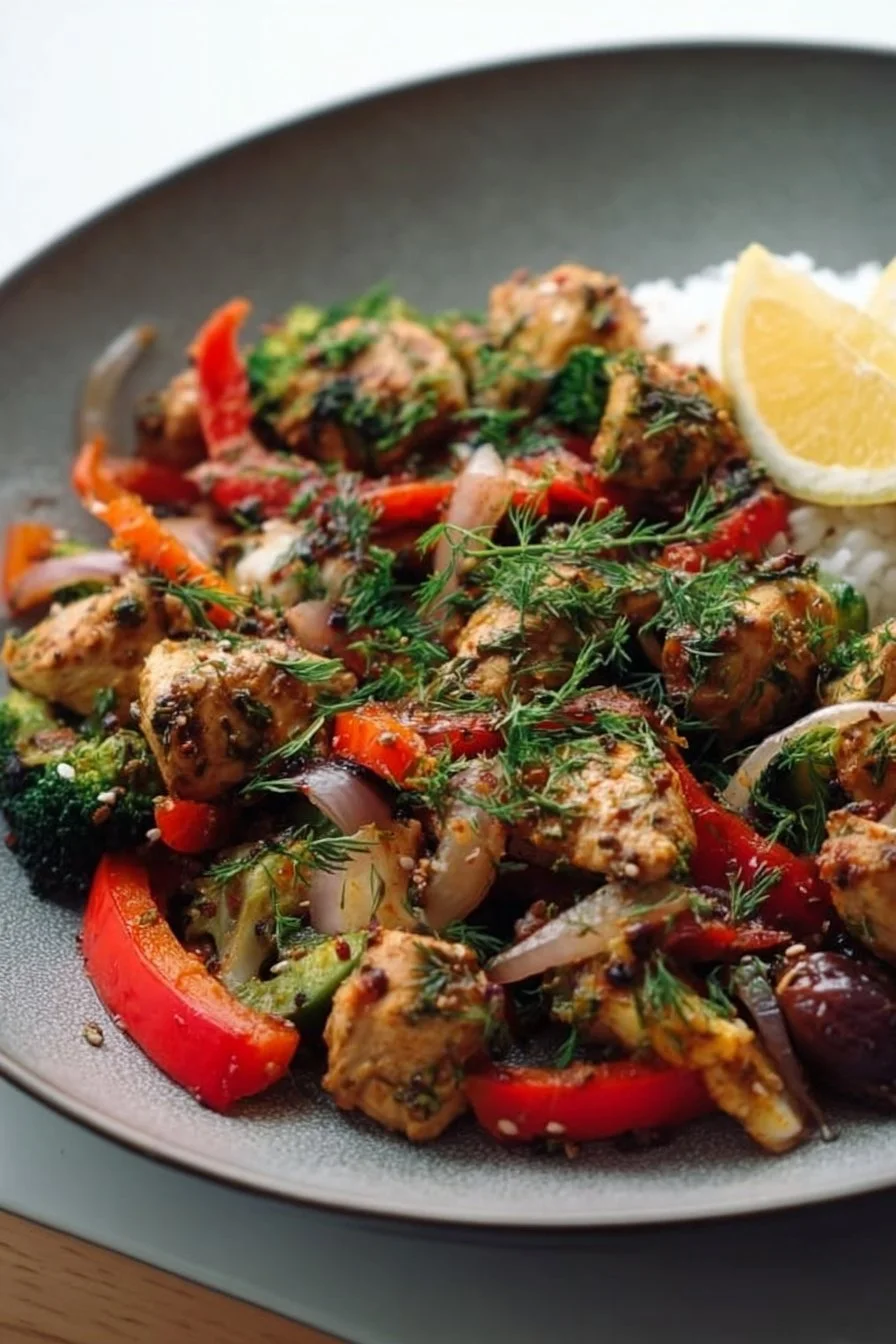 Mediterranean Chicken Stir Fry