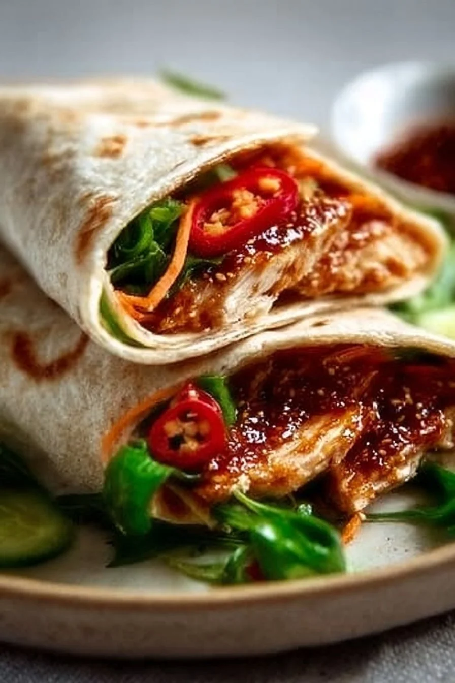 Sweet Chili Chicken Wraps