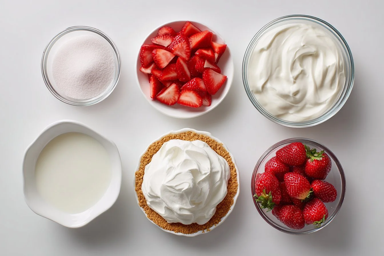 Fluffy Strawberry Pie