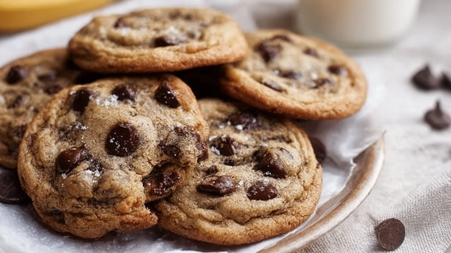 Best Banana Chocolate Chip Cookies Recipe: Easy Chewy Banana Cookies with Chocolate Chips