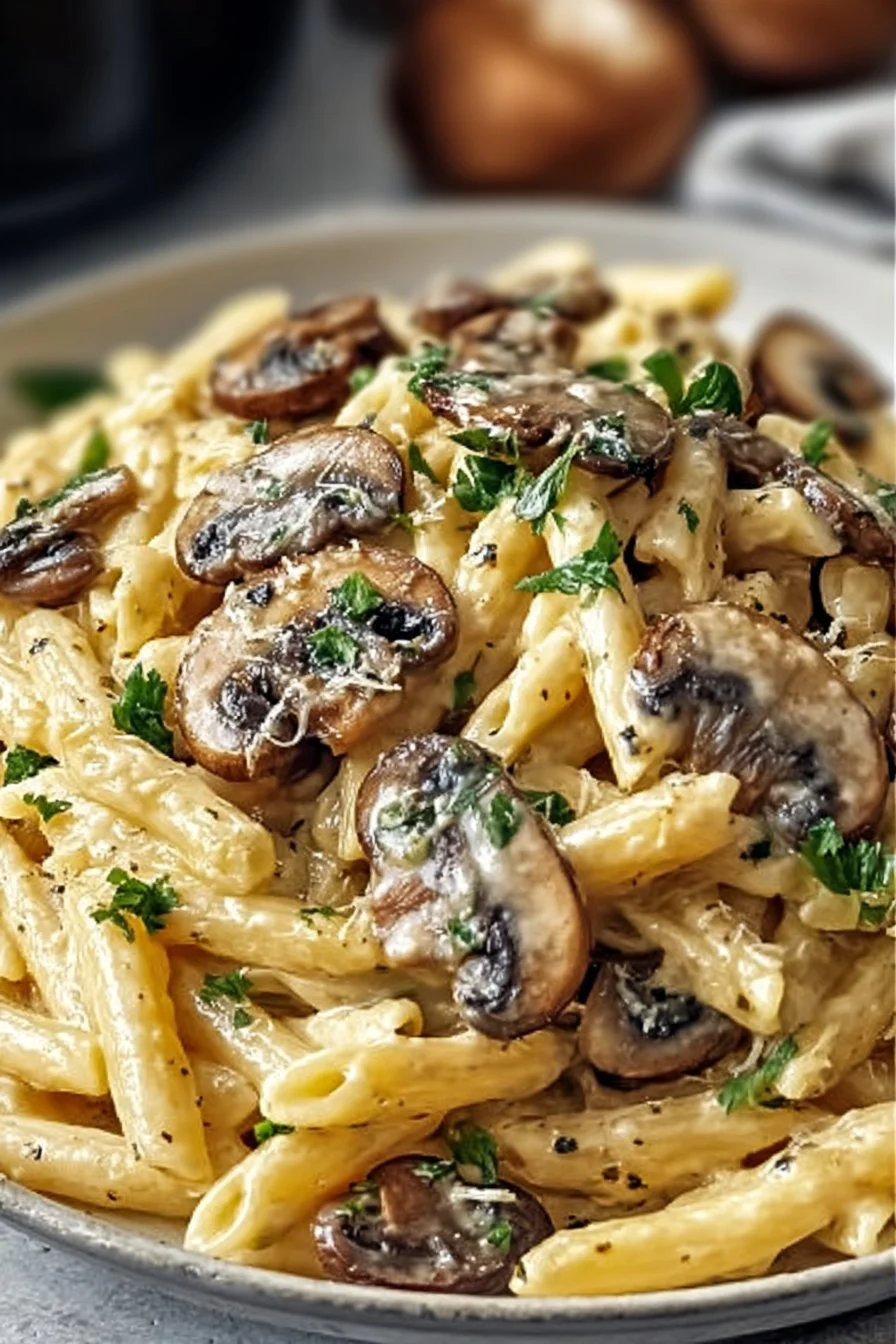 Creamy Tuscan Mushroom Pasta Skillet That's Pure Comfort