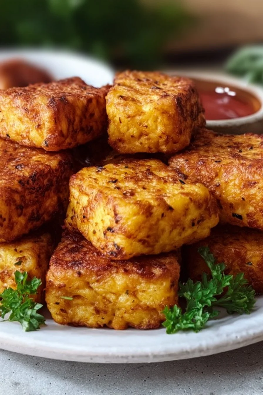 Crispy Air Fryer Tofu Nuggets