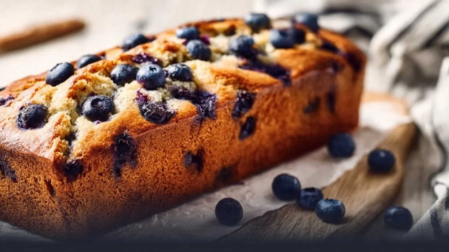 Deliciously Easy Blueberry Banana Bread