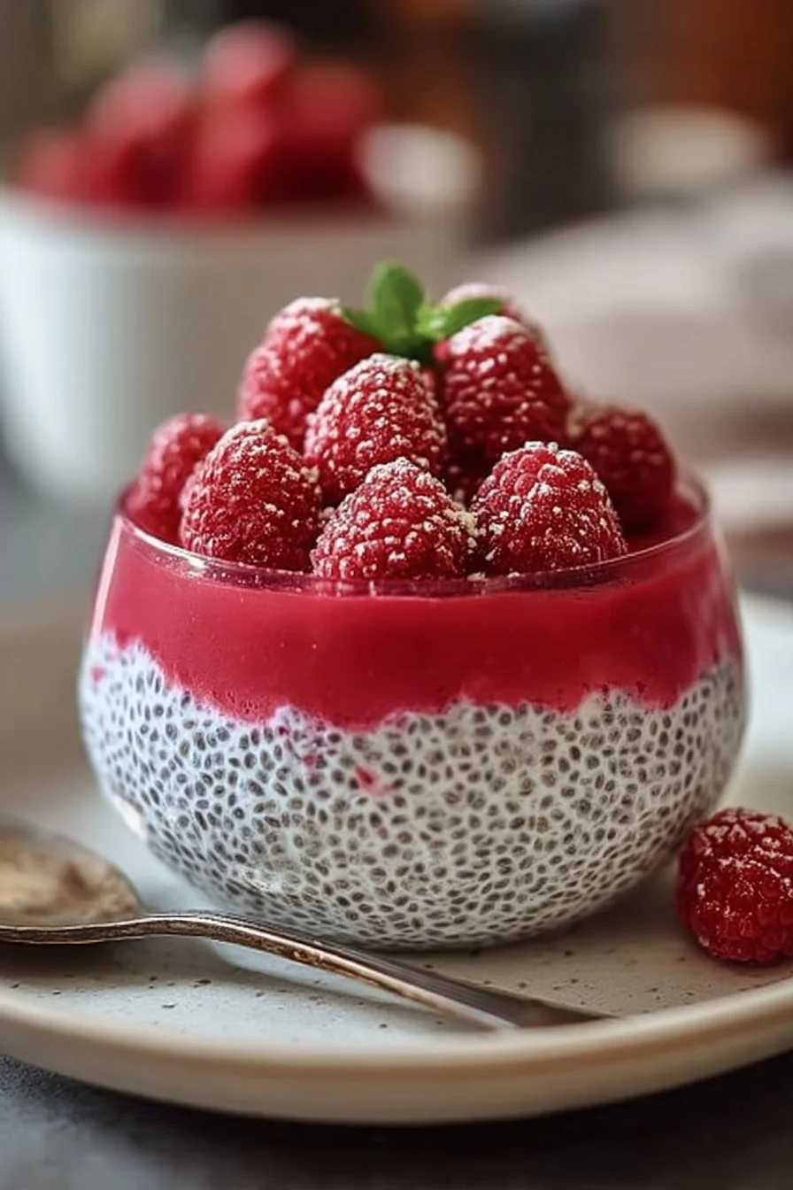 Easy Raspberry Chia Pudding for a Healthy Sweet Treat