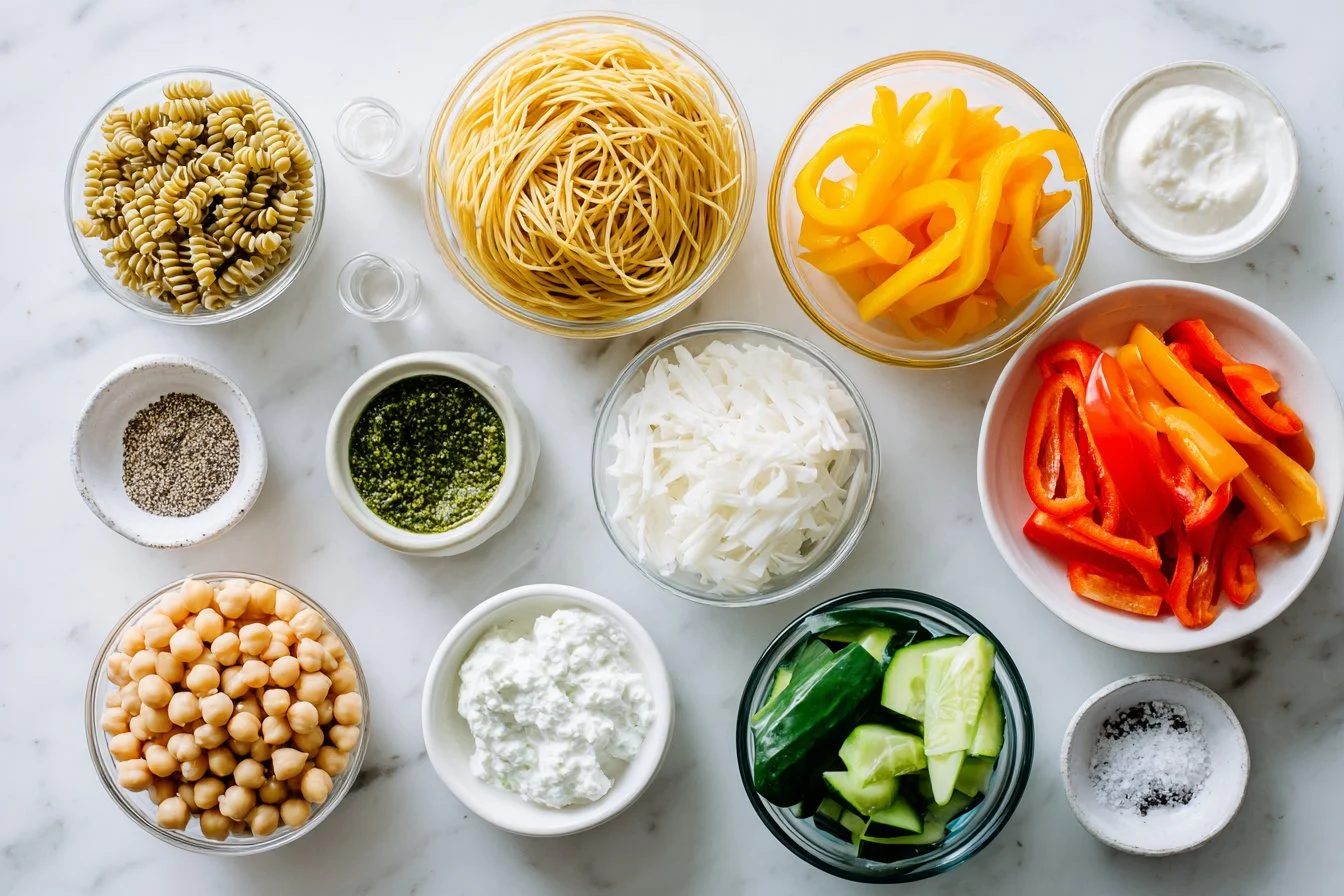 High Protein Pasta Salad