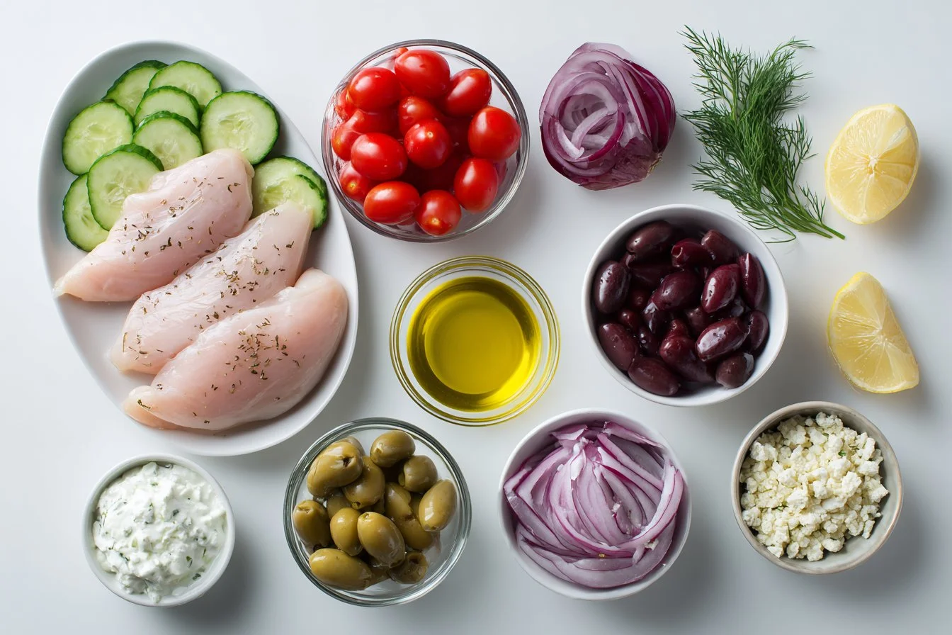 Low Carb Greek Chicken Bowl