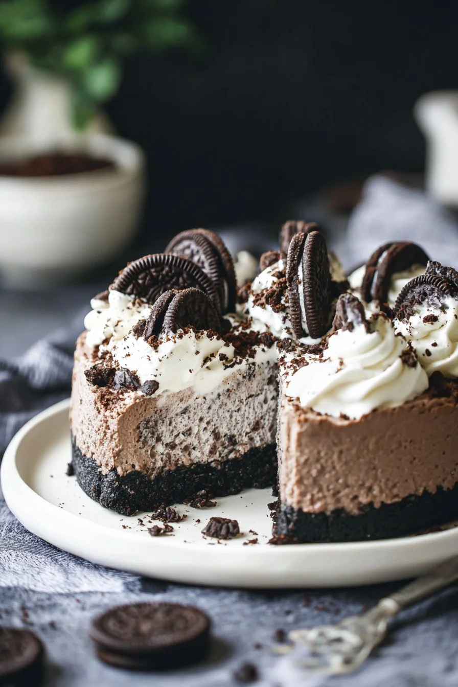 No Bake Oreo Cheesecake