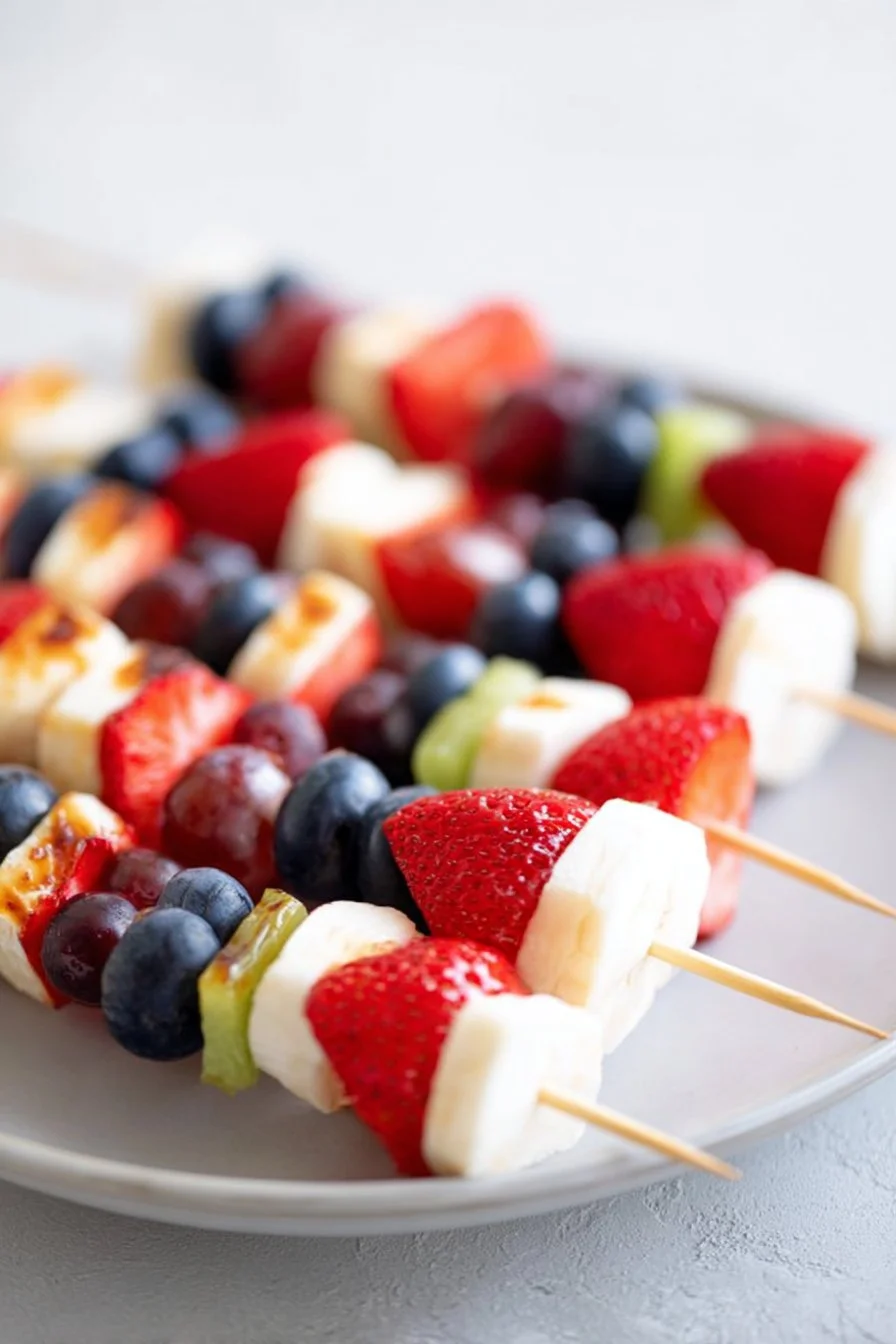 Patriotic Fruit Kabobs
