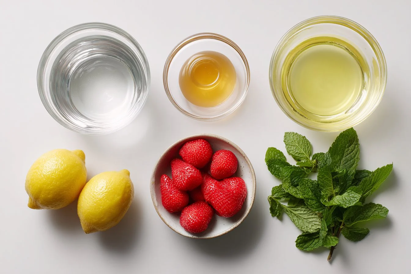 Strawberry Mint Lemonade