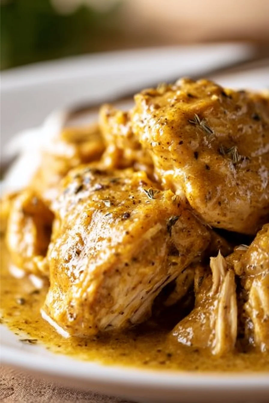 Slow Cooker Honey Mustard Chicken
