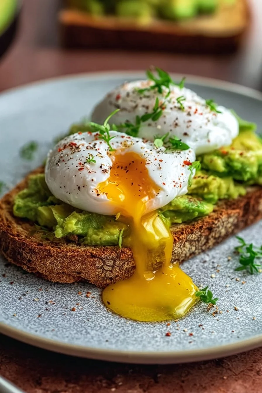 Toast d'Avocat avec Œuf Poché
