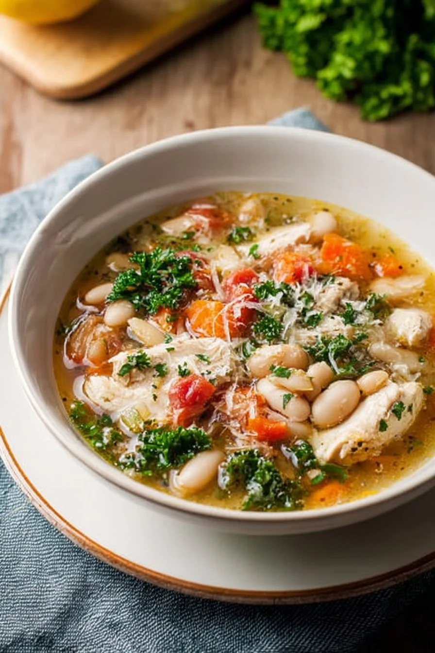 Slow-Cooker Chicken & White Bean Soup