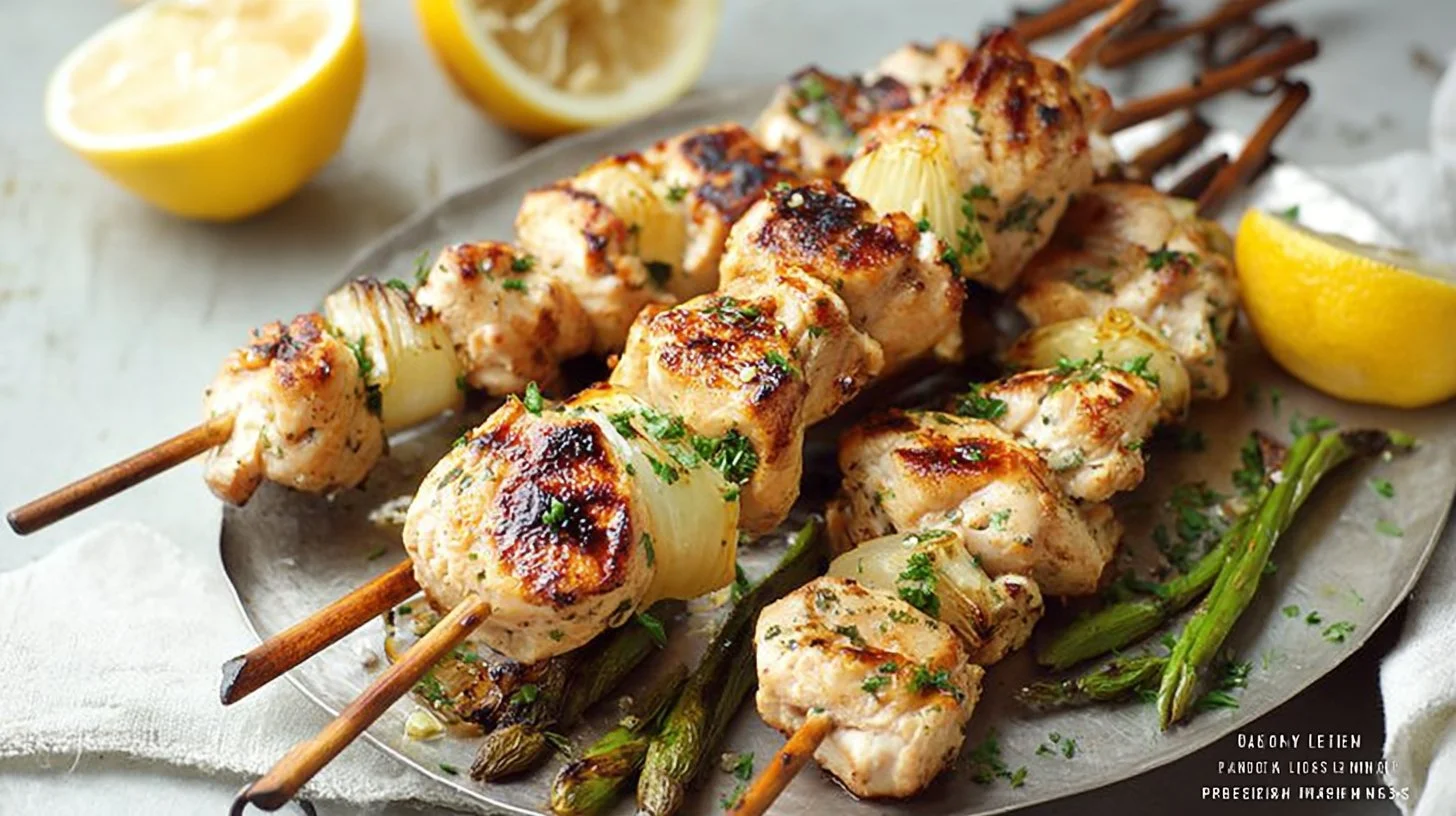 Grilled Lemon Chicken Skewers: Quick & Easy Weeknight Dinner