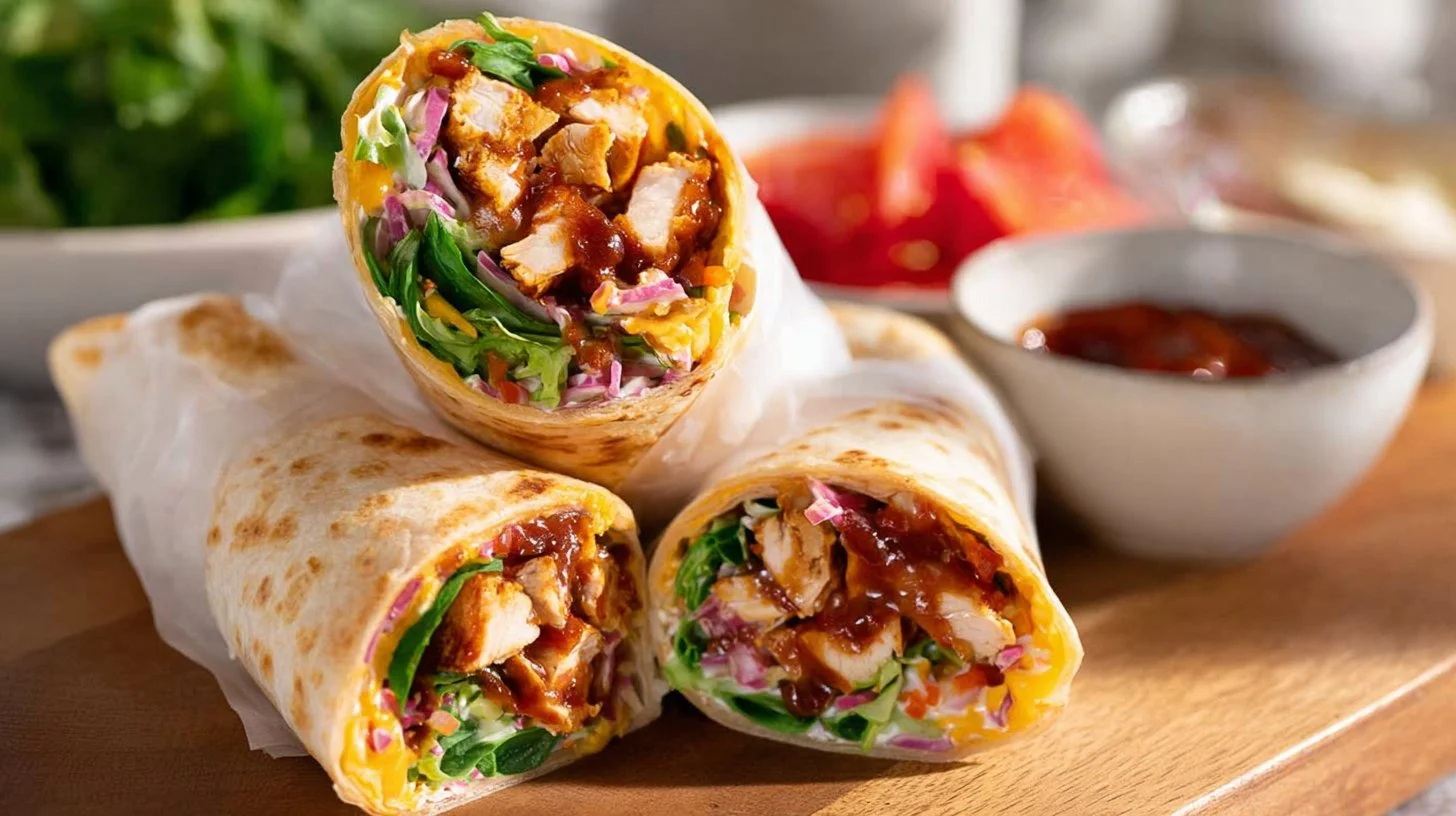 Minute BBQ Chicken Wrap: Quick and Easy Weeknight Dinner