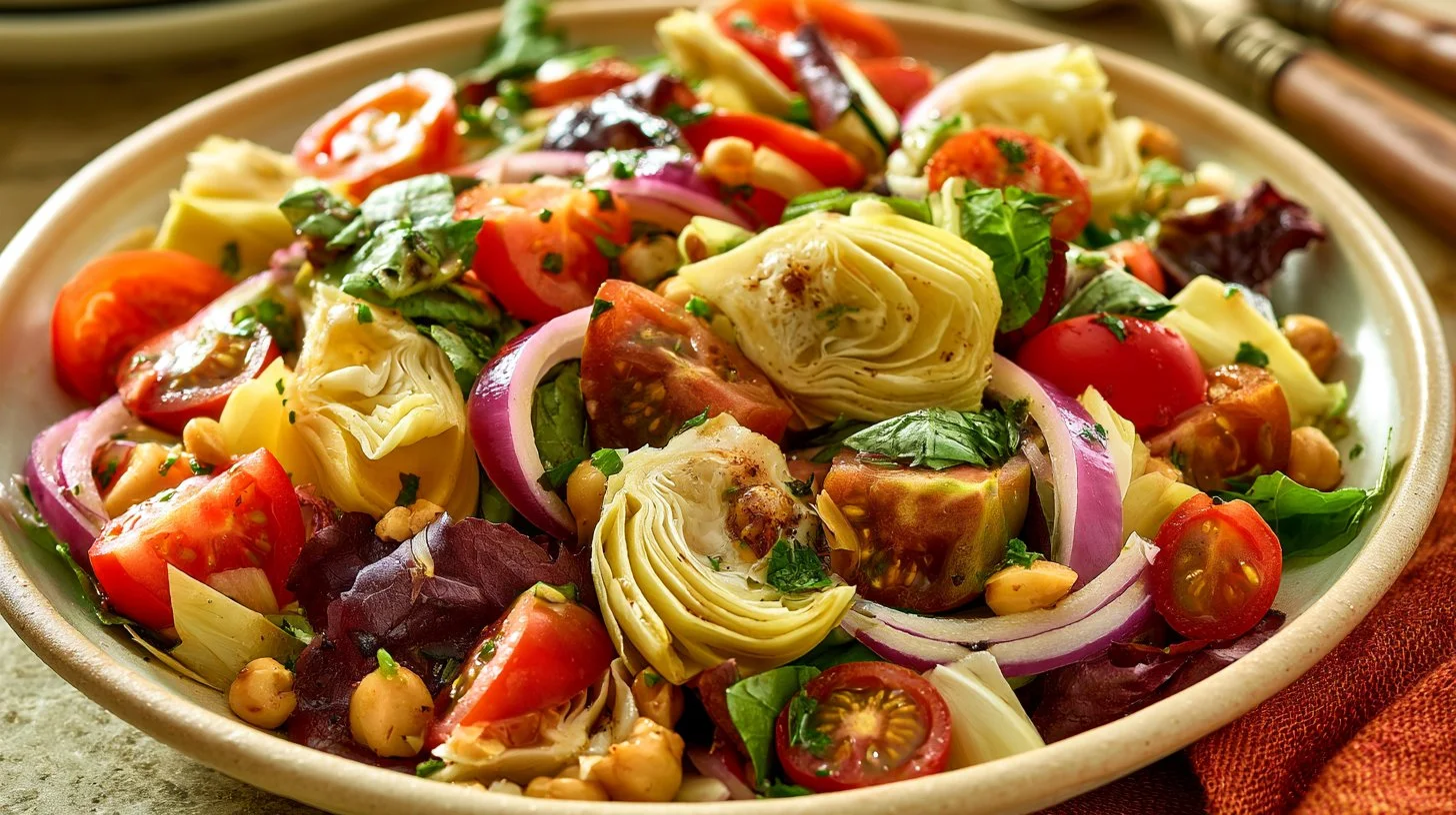Tuscan Artichoke Tomato Salad